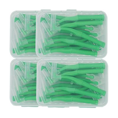 China Cheap Adult Child OEM Oral Cleaning Orthodontic Brush Tool Best Care Orthodontic Teeth Dental Interdental Floss Between Brush 80pcs 0.8mm for sale