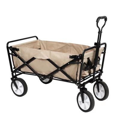 China Outdoor Small Cart Garden Beach Cart Easy-Carry Folding Rolling Folding Cart for sale