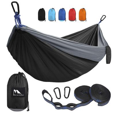 China High Quality Parachute Durable 2022 Outdoor Survival Or Travel Backpacking Single And Double Hammocks / Camping Hammock for sale