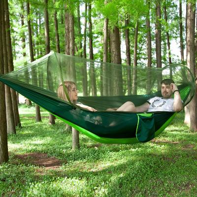 China Waterproof 2022 With Mosquito Net Lightweight Anti-Rollover Universal Hammock Outdoor Camping Hammock Swing Bed for sale