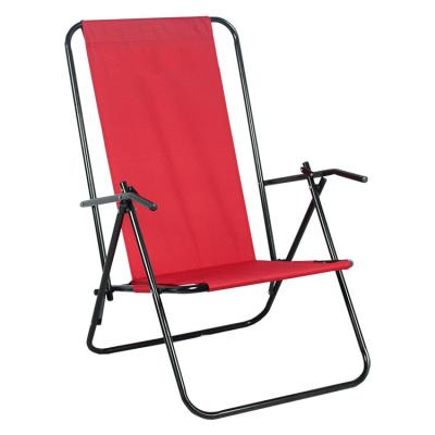 China Easy-carry metal 2 position foldable height adjustable brazilian beach chair for sale