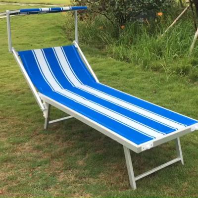 China Wholesale Modern Italy Beach Modern High Quality Durable Aluminum Bed With Stronger Fabric for sale