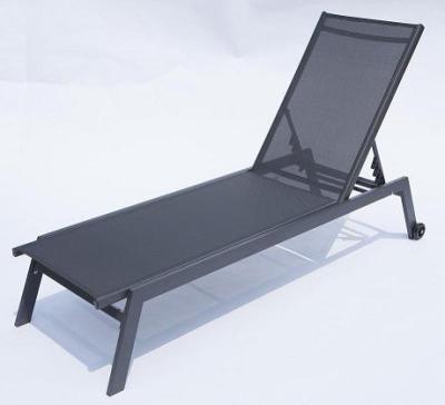 China Modern Modern Beach Furniture Aluminum Outdoor Furniture Sling Reclining Sun Sofa for sale