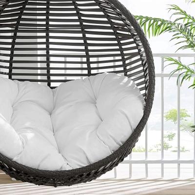 China Modern Hot Selling Hanging Patio Swing Chair Egg Chair Swing With Metal Stand And Cushion for sale