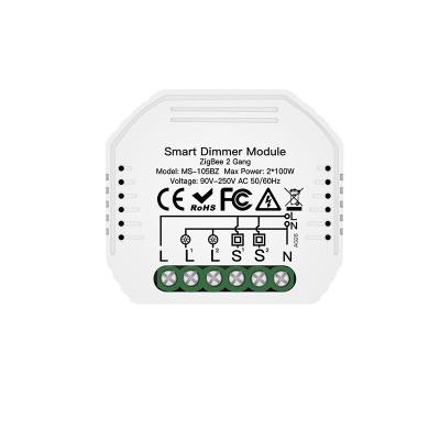 China LED Light Control Domotica Wifi Dimmer 240v Compatible With Dimmer Alexa Google Home Remote Control 150w Tuya Module for sale