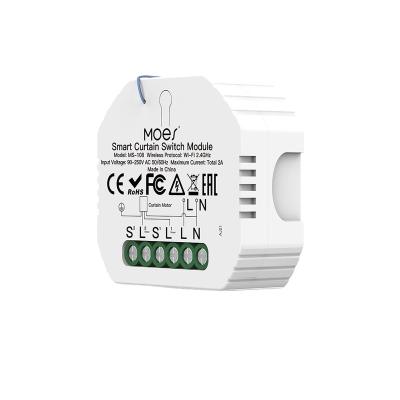 China ABS Wifi OEM Odm Tuya App Alexa Google Home Voice Control Smart Curtain Switch Module for sale