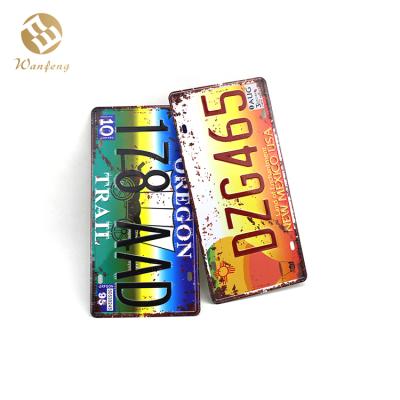 China Used In Number Home Vintage Car Quality Size Decoration Mexico Souvenir Tourist License Plates for sale