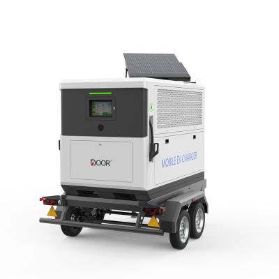 China 180KW 210KWH Mobile EV Charging Solutions Mobile Charger EV With PV Photovoltaic Panels for sale