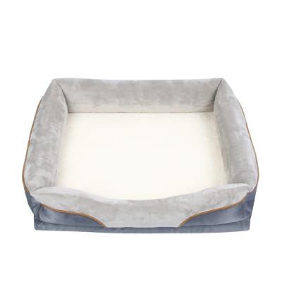 China Breathable Soft Suitable Rectangle Pet Bed Tear Resistant Price Rectangle Pet Bed for sale