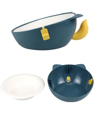 China Convenien Slow Folding Smart Pet Food Double Bowl For Dog Cat Automatic Feeder for sale