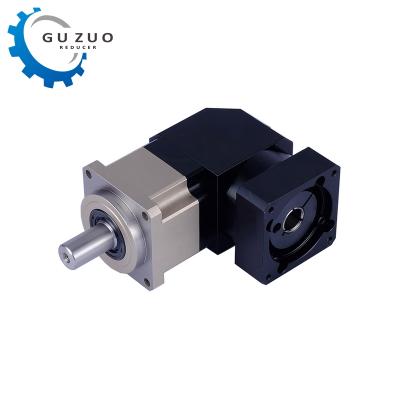 China Building Material Shops Guzuo NBR090 Helical-Tooth Gearbox Planetary Speed ​​Reducer For 750w 1kw Servo Motor 90 Degree Gearbox for sale