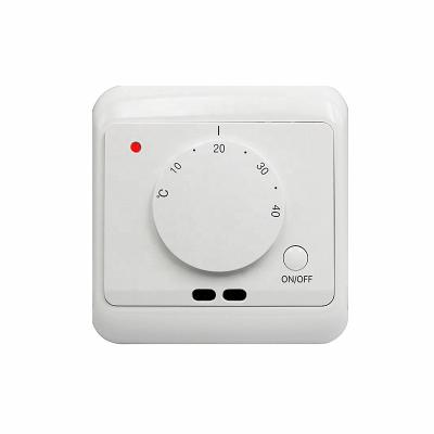 China Modern Electric Manual Room Thermostat Underfloor Heating Cable Warm Temperature Controller for sale