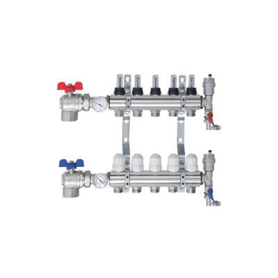 China SAPULES Factory Modern Stainless Steel Manifold Heating Manifold For Floor Heating Systems for sale