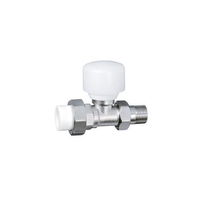 China DN15 DN20 DN25 PPR Modern Brass Thermostatic Radiator Valve Straight Type Manual Temperature Control Valve For Floor Heating System for sale