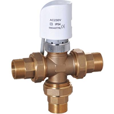 China 3 Way Thermostatic Valve Temperature Control Modern Hot And Cold Mixing Valves for sale