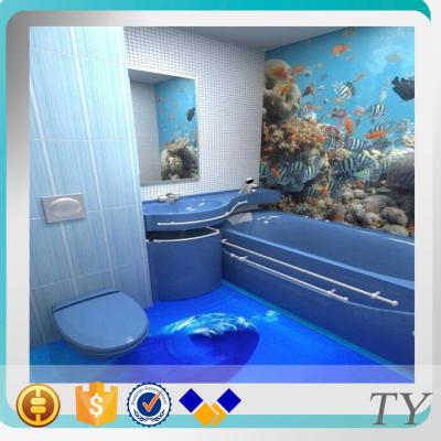 China Interior factory wholesale hot peoduct 3d bathroom tiles vinly flooring epoxy for sale