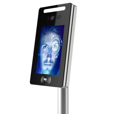 China 2MP 7 Inch Two Cameras Human Body Detection Turnstile Real Time Face Recognition Terminal for sale