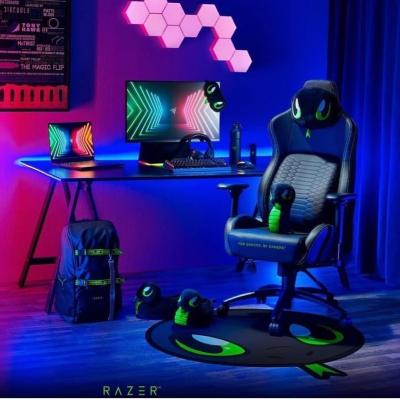 China 4D Armrest Gaming Chair (Height) Metal Base Office Desk Chair Green Gaming Adjustable With Back And Neck Support for sale