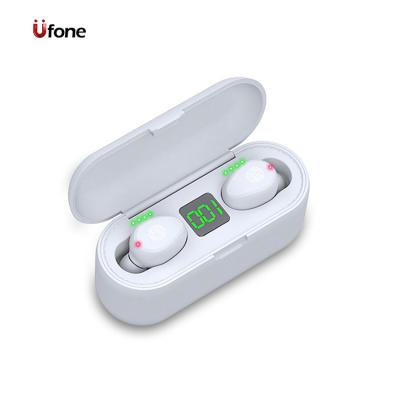 China Genuine TWS Earphones (True Wireless Stereo) Ufone F9 Tws Waterproof Wireless Earbuds Noise Reductin Earphone for sale