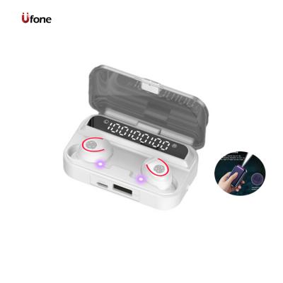 China TWS Box F9-3 Tws 5.0 Wireless Charging Earbuds Waterproof Earphone (True Wireless Stereo) Ufone 2000mah For Mobile Phone Game Sports For Xiaomi for sale