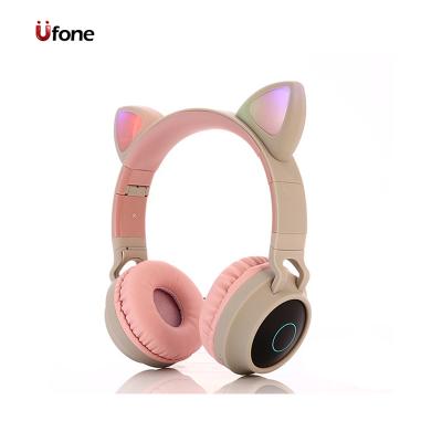 China Cool Radio Cat Ear Headphones Bluetoth Fashion TWS (True Wireless Stereo) Ufone 5.0 Stable Connection Stereo Headsets for sale