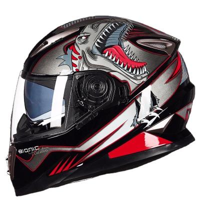 China Competitive Helmet All Season General ABS Motorcycle Racing Full Face Shockproof Windproof Helmet for sale