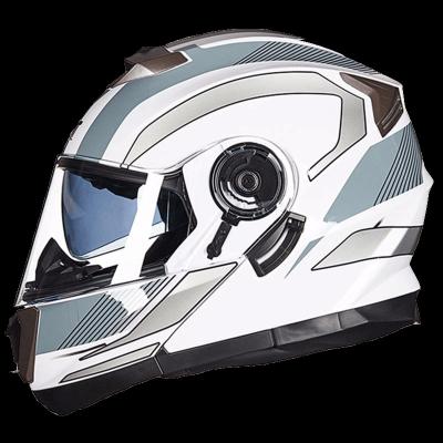 China Summer bicycle horn full face cool helmet riding helmet motorcycle helmet male electric current personality female for sale