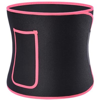 China Women Adjustable Body Shaper Two Belt Support Neoprene Weight Loss Belly Back Sauna Sweat Corset Belt Waist Trainer for sale