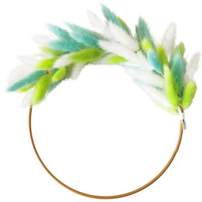 China Wedding Decorative Garlands Bunny Tails Wreath New Year Garland Christmas Decoration for sale