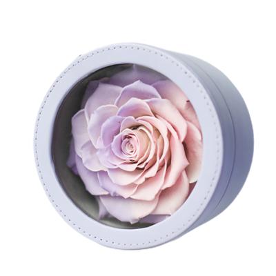 China Wedding Decoration Beautiful Real Touch Preserved Rose Eternal Luxury Gifts Everlasting Roses in Customizable Box for sale