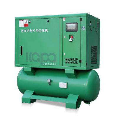 China 15kw Twin Piston Air Compressor , Two Stage Piston Compressor 58 DB for sale