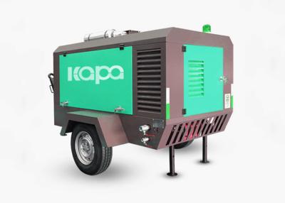 China 8 Bar 7.5 m3/min diesel stationary Compressor Towable Compressor diesel powered for drilling rigs and mining Te koop