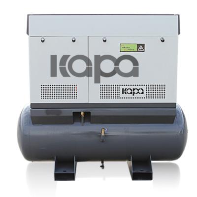 Κίνα Το λέιζερ που κόβει 4 σε 1 7.5kw 10hp ενσωμάτωσε τον αεροσυμπιεστή βιδών που τοποθετήθηκε με τη δεξαμενή αέρα και το στεγνωτήρα αέρα προς πώληση