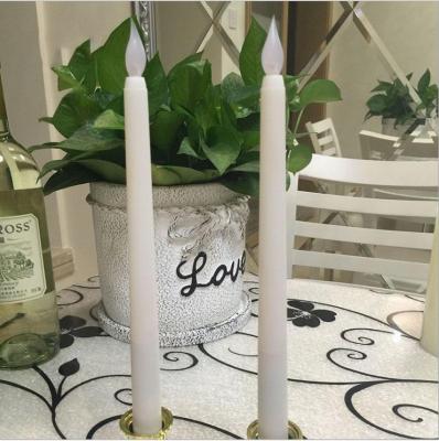 China Europe factory wholesale battery operated 27cm led taper flameless decoration long candle led stick tea light for candelabra decor for sale