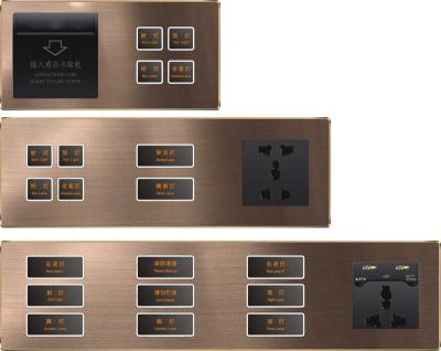 China New Home Hotel Apartment Flat Wall Smart Lamp Switch Master Switches With Customized Icons Text for sale