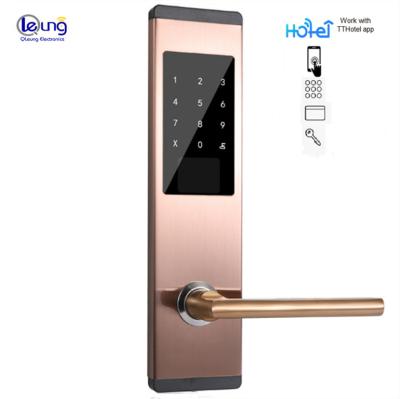 China App Smart Control Apartment Hotel Tooth Password TThotel Blue Card Door Lock for sale