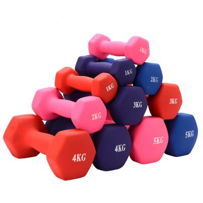 China Manufacturer Coated Full Black Home Gym Easy Hex Weight 25 Pounds Hex Pounds Neoprene Rubber Dumbbel for sale