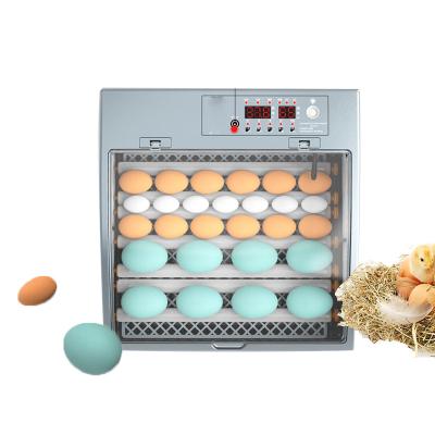 China Multifunctional Portable Auto Led Mini 24 Egg Incubators Lightweight Household Poultry Egg Incubators Fully Automatic for sale