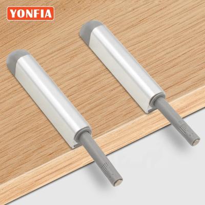 China Modern YONFIA 9033 Aluminum Magnetic Door Damper Protects Sideboard Catches Door Stopper With Srews Push To Open For Home Furniture for sale