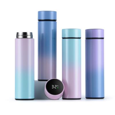 China Amazone Smart Intelligentes Double Layer Viable Vacuum Flasks With Tempeperature Display for sale