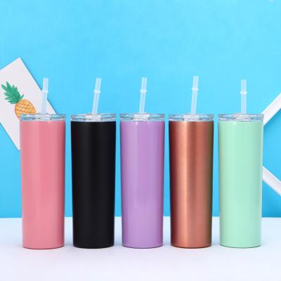 China Sustainable 20 oz Tumbler Vacuum Insulated Travel Mug with Sliding Lids Suitable for Holders Stainless Steel Double Wall Thermal Mug for sale