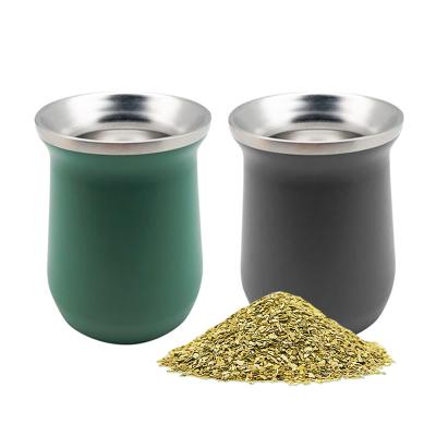 China Garrafa De Agua Ground Yerba Mate Cup Stainless Steel Water Bottle Viable Customized Wallet Free Sample Factory for sale