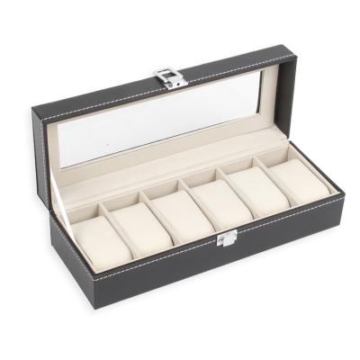 China Recyclable Black Pinhole Lines Eye To Show Jewelry Collection Box Case for sale