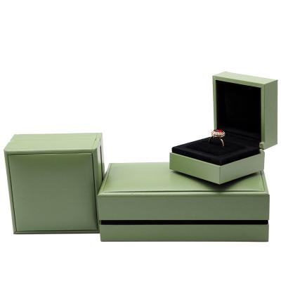 China Top Quality Recyclable Elegant PU Leather Jewelry Box Necklace Box Ring Box for sale