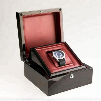 China Recyclable Leather Watch Boxes Custom Professional Designs Wooden Watch Storage Boxes for sale