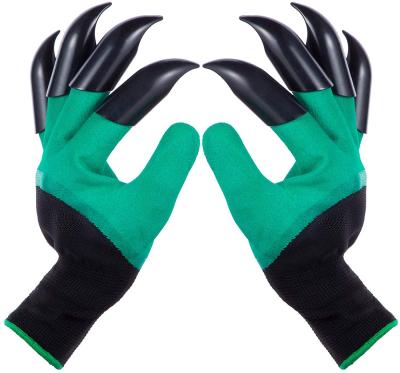 China Garden Kitchen Yard Cleaning Gloves with Claws for Women and Men Outdoor Digging Weeding Seed Planting Work Gloves for sale