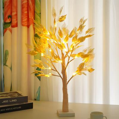 China RGB String Light Christmas Table Top Tree Light Artificial Light Tree Led Lamp Decoration Light Battery Cable for sale