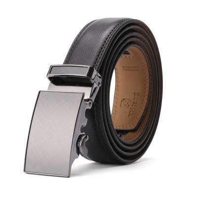 China Cowhide Factory Goods Quality Men's Belt Fashion Automatic Buckle Genuine Leather Belt for sale