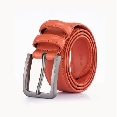 China Cow Hide 36mm Pin Buckle Belt Men Leather Belts for Genuine Leather Belt Men for sale