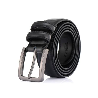 China Wholesale 100% Cowhide Whip Genuine Leather Belts For Men Copper Pin Buckle Belt for sale